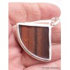 Pendentif en Oeil de Tigre rouge brut trapèze Pendentifs pierres naturelles XV15.5
