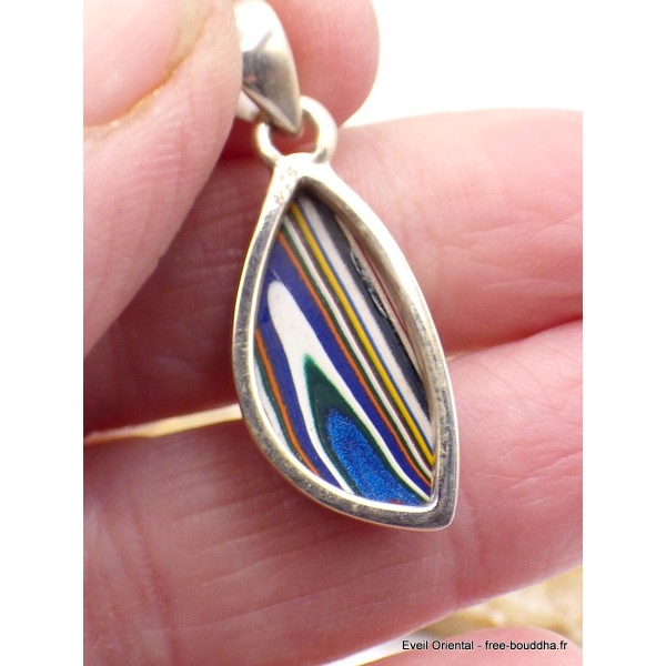 Pendentif Fordite Agate Detroïte rouge verte Pendentifs pierres naturelles XV17.4