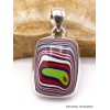 Pendentif Fordite Agate Detroïte vert pomme rouge Pendentifs pierres naturelles XV17.5