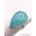 Bague goutte Calcédoine bleue taille 60 - Bagues pierres naturelles