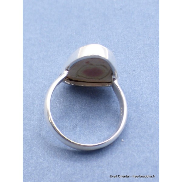 Bague Jaspe Impérial jaune pâle rose Taille 62 Bijoux en Jaspe XV57.3