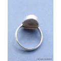 Bague Jaspe Impérial jaune pâle rose Taille 62 - Bijoux en Jaspe