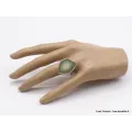 Bague Jaspe Impérial kaki vert taille 69/70 - Bijoux en Jaspe