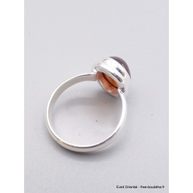 Bague Grenat Hessonite ovale taille 59 Bagues pierres naturelles XV60.3