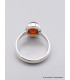 Petite bague Grenat Hessonite ovale taille 55 Bagues pierres naturelles XV60.5