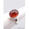 Petite bague Grenat Hessonite ovale taille 57/58 Bagues pierres naturelles XV60.6