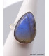 Bague Labradorite bleue forme goutte Taille 59 Bijoux en Labradorite Bleue XV54.8