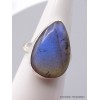 Bague Labradorite bleue forme goutte Taille 59 Bijoux en Labradorite Bleue XV54.8