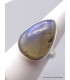 Bague Labradorite bleue forme goutte Taille 59 Bijoux en Labradorite Bleue XV54.8