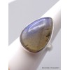 Bague Labradorite bleue forme goutte Taille 59 Bijoux en Labradorite Bleue XV54.8