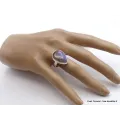 Bague Labradorite bleue forme goutte Taille 59 - Bijoux en Labradorite Bleue