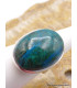 Bague Chrysocolle du Pérou ovale taille 56 Bagues pierres naturelles XV69.4