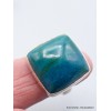 Bague Chrysocolle du Pérou carrée taille 55/56 Bagues pierres naturelles XV69.5