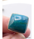 Bague Chrysocolle du Pérou carrée taille 55/56 Bagues pierres naturelles XV69.5
