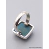 Bague Chrysocolle du Pérou carrée taille 55/56 Bagues pierres naturelles XV69.5