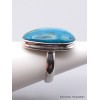 Bague Chrysocolle du Pérou asymétrique taille 57 Bagues pierres naturelles XV69.6