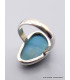 Bague Chrysocolle du Pérou asymétrique taille 57 Bagues pierres naturelles XV69.6