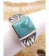 Bague pour Homme en Turquoise Mohave naturelle Bagues pierres naturelles PU40