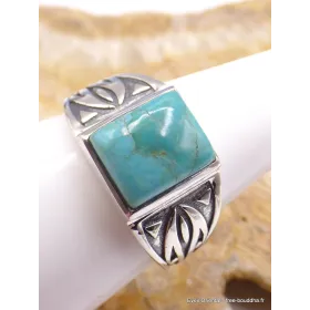 Bague pour Homme en Turquoise Mohave naturelle - Bagues pierres naturelles