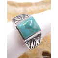 Bague pour Homme en Turquoise Mohave naturelle - Bagues pierres naturelles