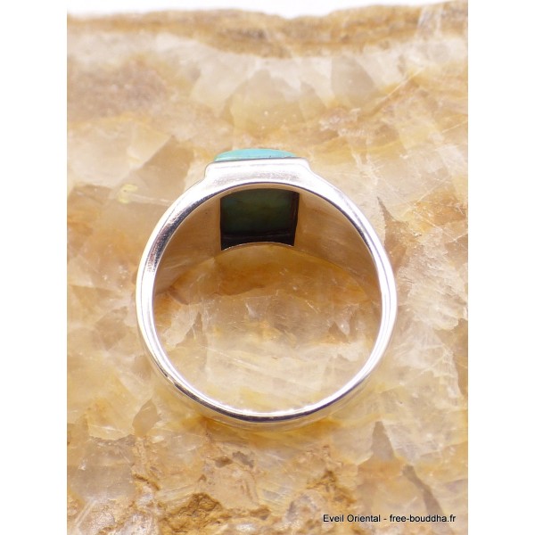 Bague pour Homme en Turquoise Mohave naturelle Bagues pierres naturelles PU40