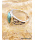 Bague pour Homme en Turquoise Mohave naturelle Bagues pierres naturelles PU40