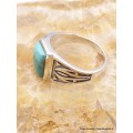 Bague pour Homme en Turquoise Mohave naturelle Bagues pierres naturelles PU40