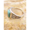 Bague pour Homme en Turquoise Mohave naturelle - Bagues pierres naturelles
