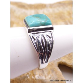 Bague pour Homme en Turquoise Mohave naturelle Bagues pierres naturelles PU40