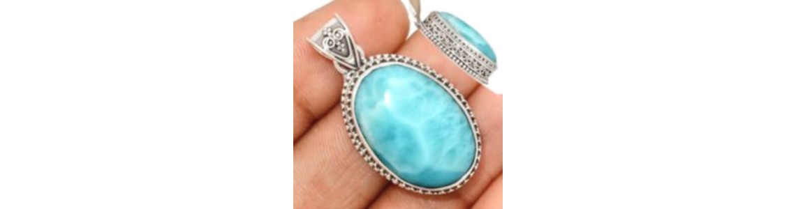 Bijoux en Larimar