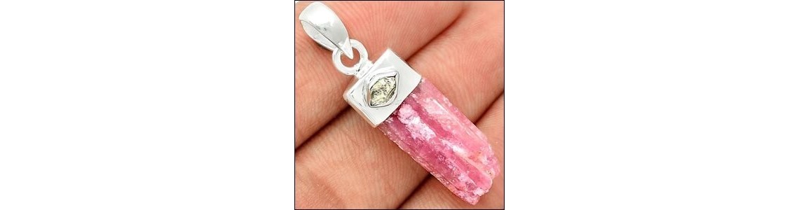 Bijoux en Tourmaline Rose