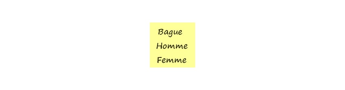 Bagues Homme Femme