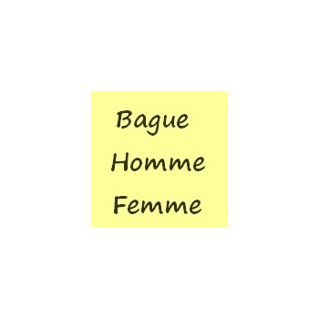 Bagues Homme Femme