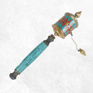 Moulins à prières tibétain à main