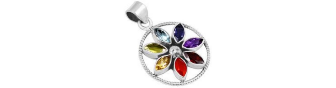 Bijoux Chakras argent pierres