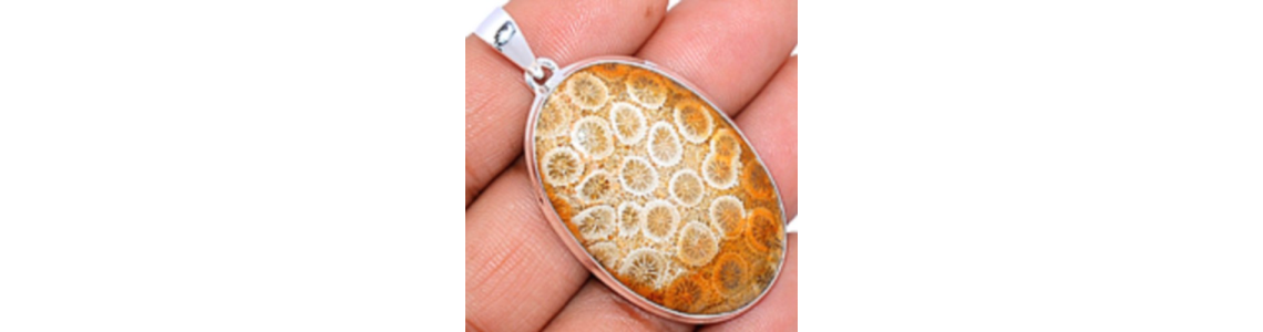 Bijoux en Corail Fossile indonésien