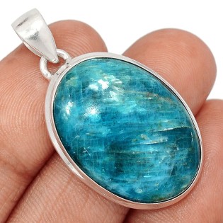 Bijoux en Apatite bleue