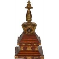 Stupa tibétain bouddhiste et temple