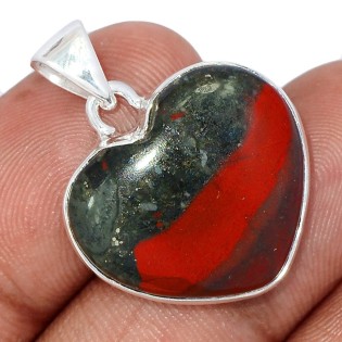 Bijoux en Jaspe Sanguin Héliotrope