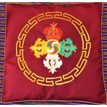 Housse de coussin bouddhiste