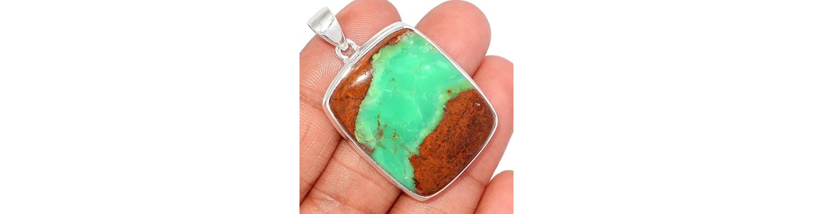 Bijoux en Chrysoprase Boulder