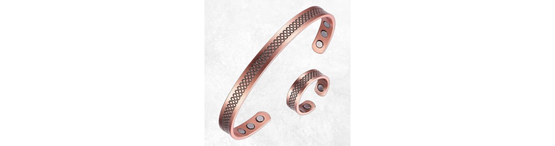 Bracelet magnétique en cuivre, bienfaits et vertus