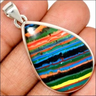 Bijoux en Calcite arc-en-ciel