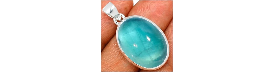 Bijoux en Fluorite bleue