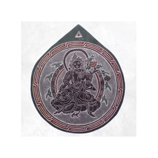 Sculpture, tableau, masque mural bouddhiste