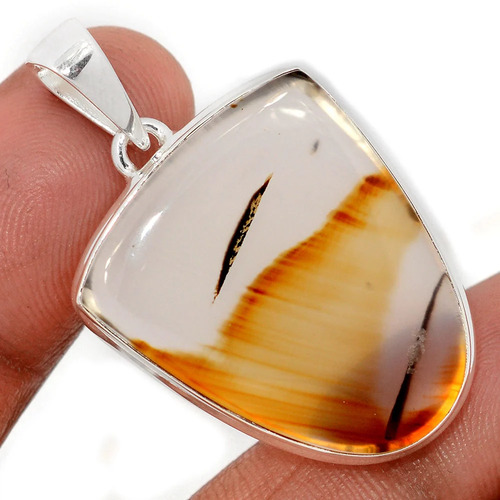pendentif en agate naturelle du montana