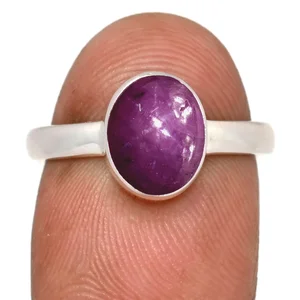 bague rubis étoilé pierre naturelle