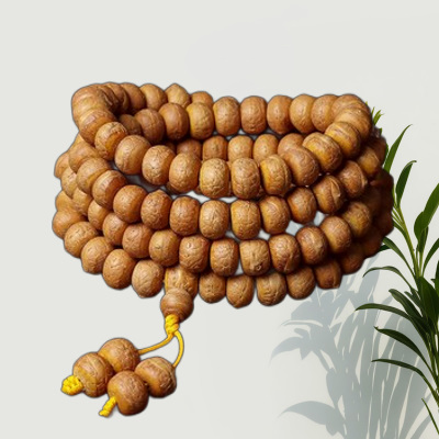 collier mala tibetain en bois de bodhi