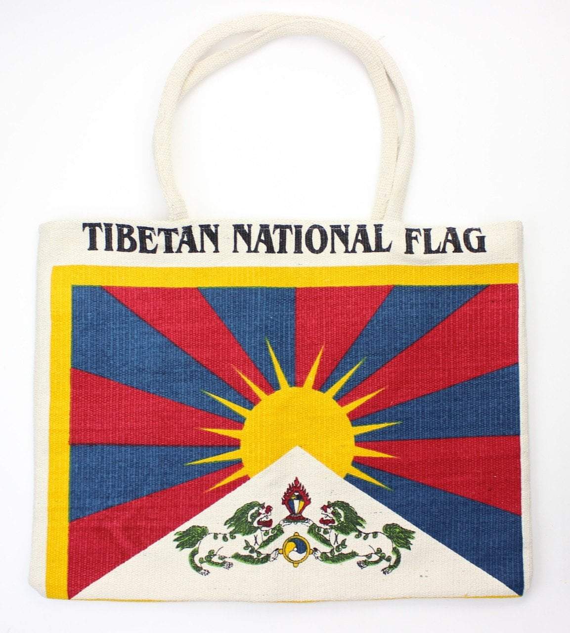 sac tibetain toile de jute