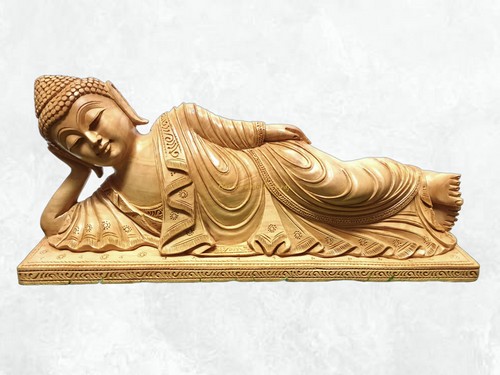 statue bouddha allonge